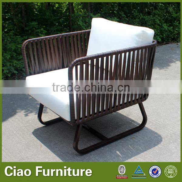 Modern aluminium frame ribbon modular sofa set