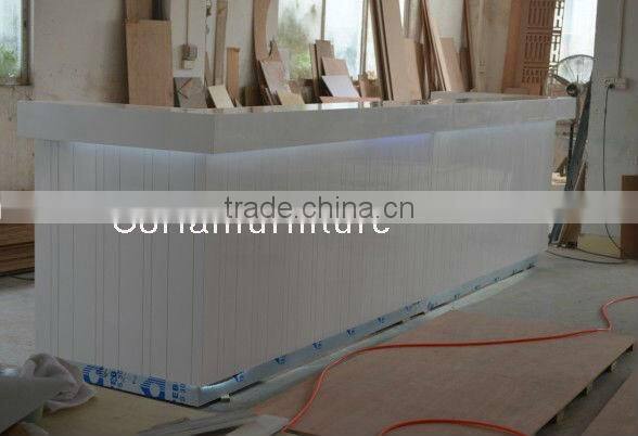Custom sized coiran acrylic solid surface hotel lobby furniture