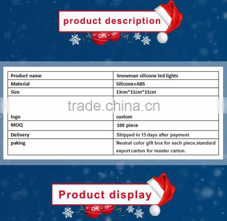 christmas gift battery powered led color changing table lamp