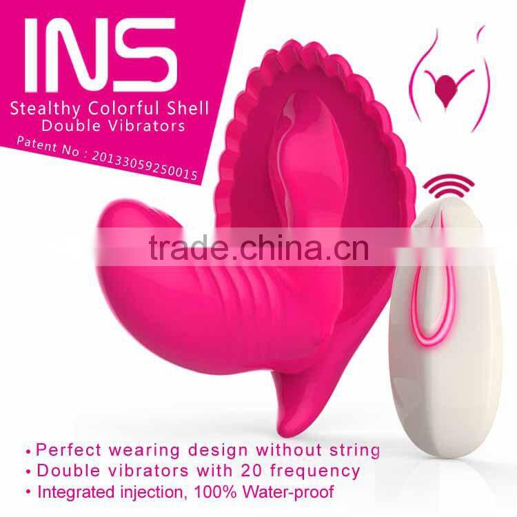 Stealthy colorful shell double Vibrator