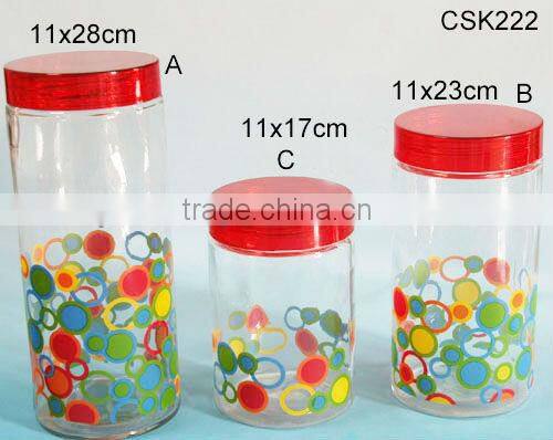 decorative food grade glass lollipop candy jars and lids