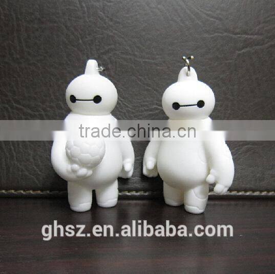 Guo hao wholesale custom big hero pvc key chain