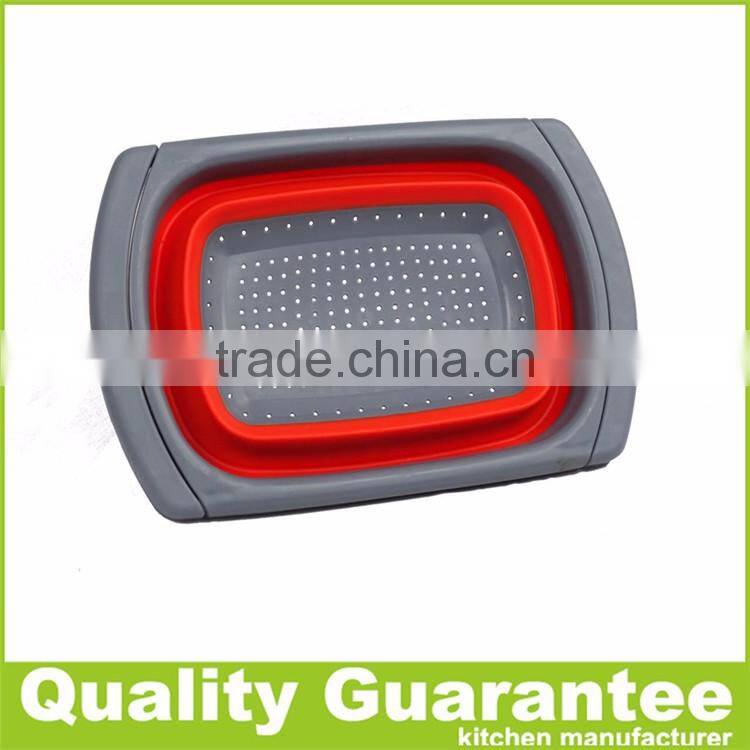 Collapsible Silicone Colander high quality silicone strainer kitchen strainer