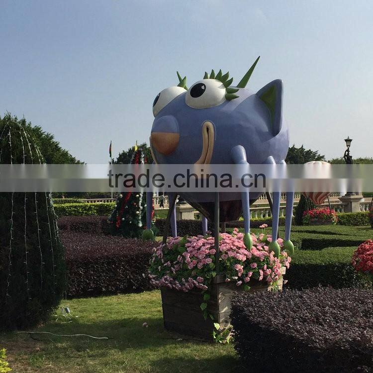 FRP garden big cartoon sculpture