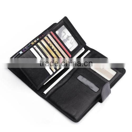 Mens Leather Travel Wallet Passport Holder Document Ticket ID Case