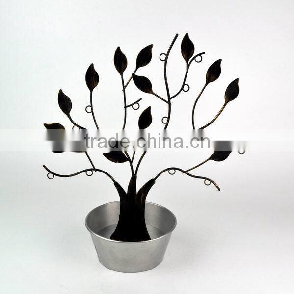 Custom Table Top Handmade Fashion Jewellery Ornaments Store Metal Earring Tree Jewelry Display