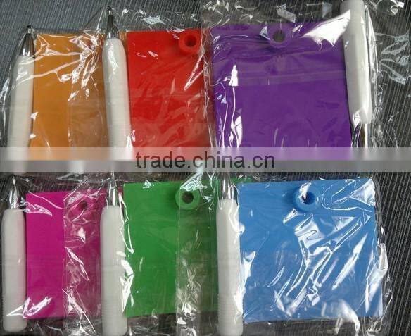 Colorful silicone memo pad with Mark pen/silicone writing board