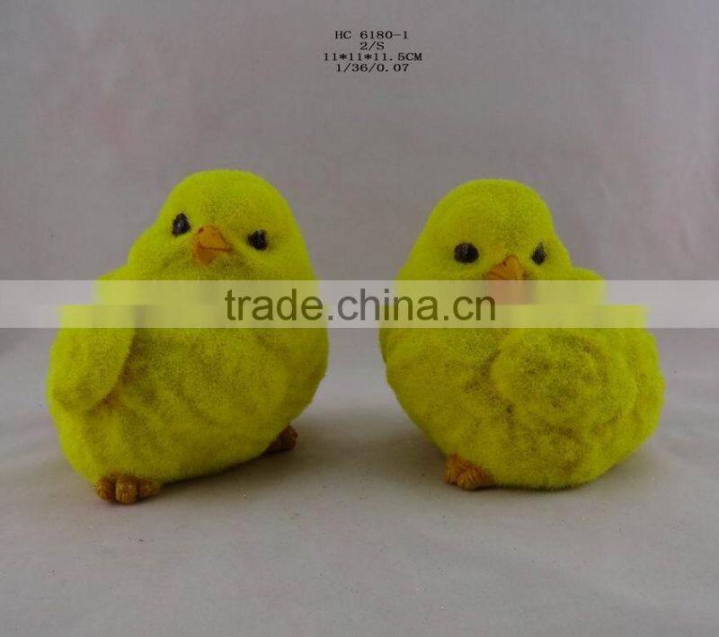 pile coating chick statue for russia new year symbol decor