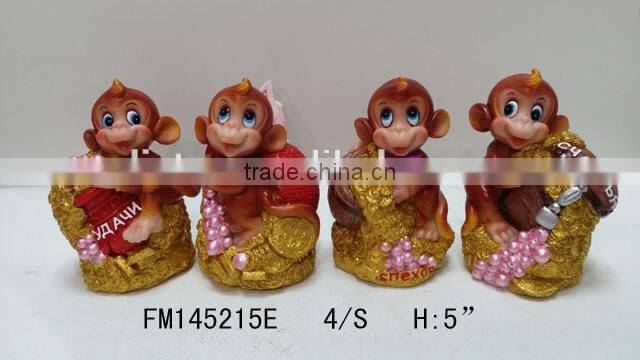 Resin 2016 Newest Russian Monkey Shape Fridge Magnet