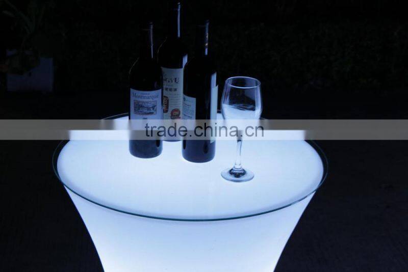 Colorful plastic rotational led chair/led bar chair/club cocktail table