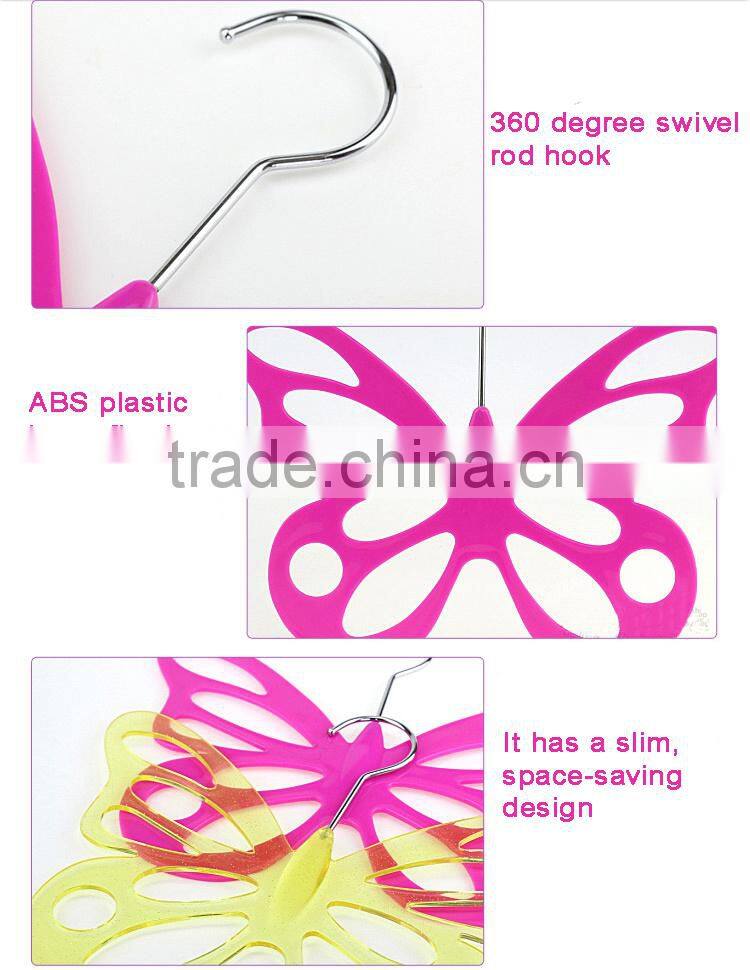 Novel Design ABS Material Plastic Butterfly Scarf Hangers