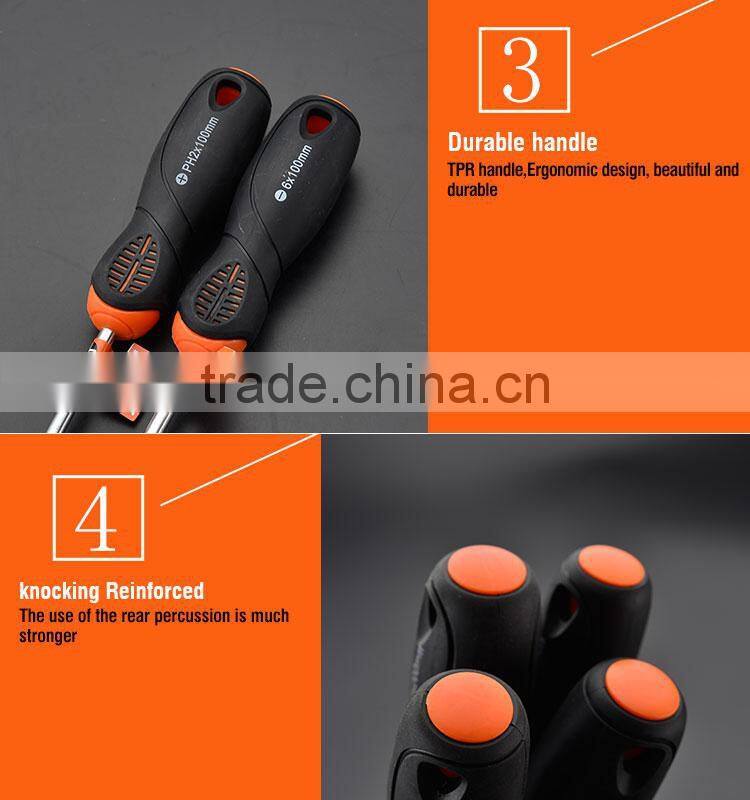 Professional 8x150mm Hand Tool CRV Flat Type Screwdriver