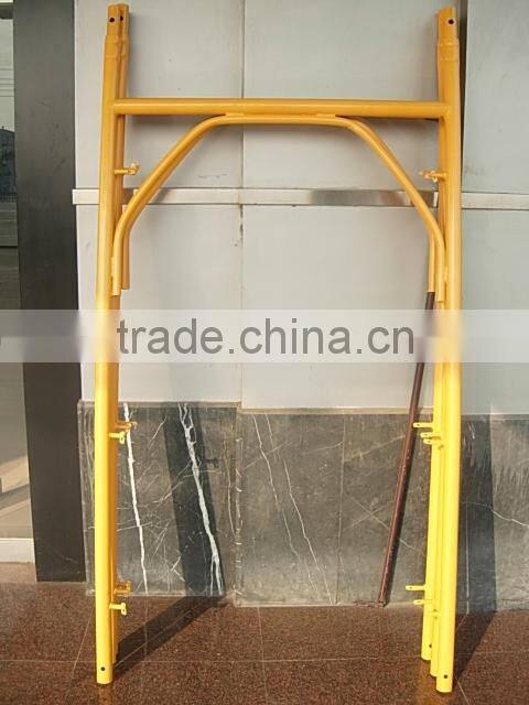 Steel H Frame Scaffolding with Walk board and Lock pin