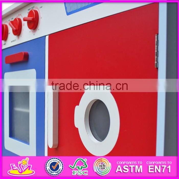 2016 new design preschool toy wooden children play kitchen sets W10C244