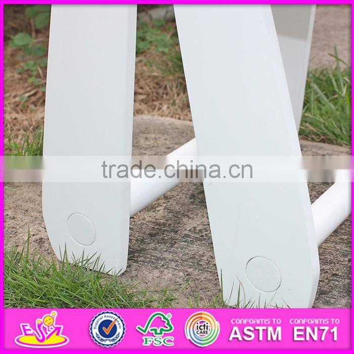 2016 new design white wooden kids play table for study W08G183