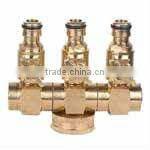 Brass garden hose distributor