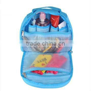 Fashion Portable cosmetic bag/toiletry bag for girls with polyester