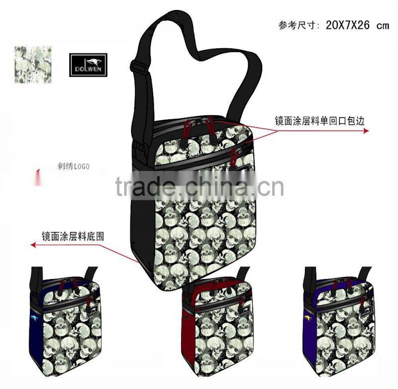 Customize front printing small shoulder bag for men