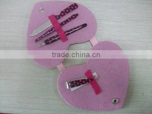 7pcs leopard gifts stainless steel Manicure Set/manicure kits/Beauty Kit metal category