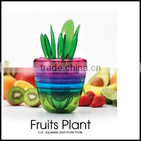 hot new Fruits Plant pots creative DIY kitchen gadgets 10 sets of multi-functional manual fruit juicer for sale factory price