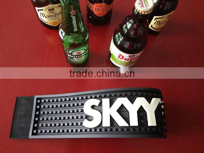 3d OEM logo advertising bar mat cheap price beer bar mats