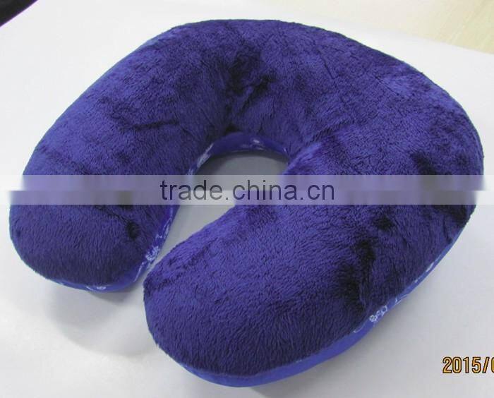 Custom u shape personalized car inflatable memory foam travel neck pillow