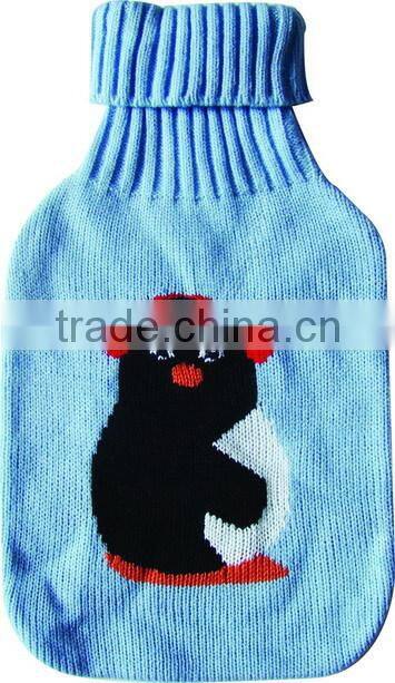 Cheap embroidery Hot water bottle cover factory