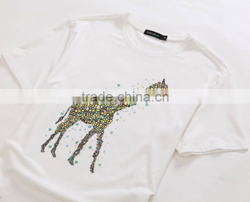 custom men cotton plain printing solid t shirt