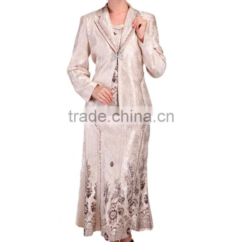 Fashionable Ladies three pieces skirt sets for women blouses for church