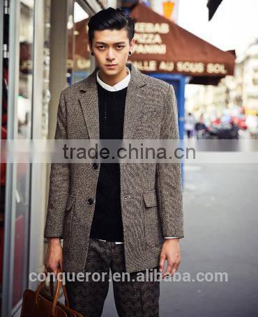 2015 bespoke Italian wool men leisure coat