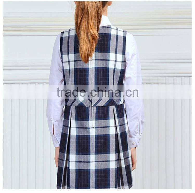 Hot Sale Classic Plaid School Uniform Dress For Girls