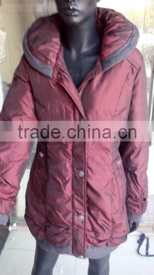 GZY wholesale women mixed down jacket for the winter