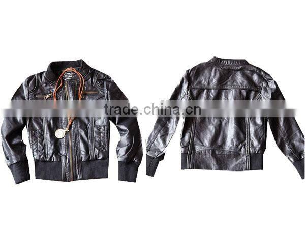 New style fashion children leather jackt