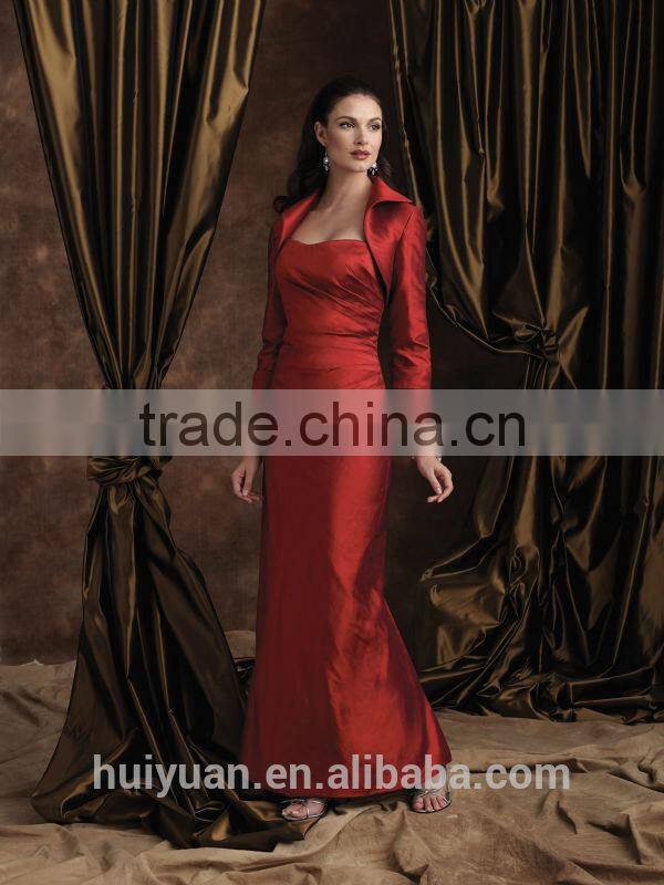 sex long sleeve mother of the bride red long dress