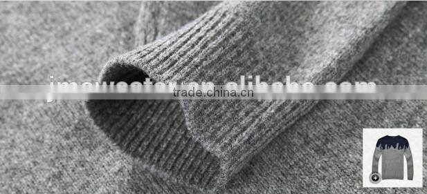 Fashionable Christmas sweater designs for men 100% wool sweaters custom apparel