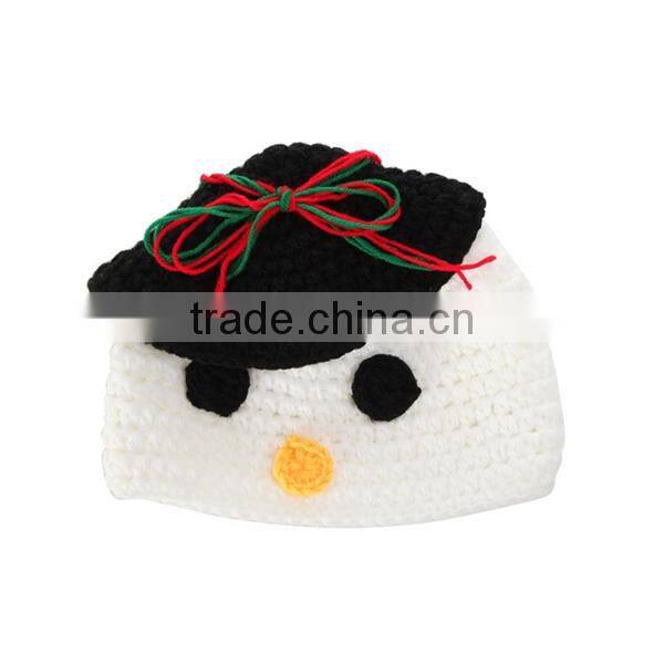Funny child hat baby snowman crochet hat wholesale