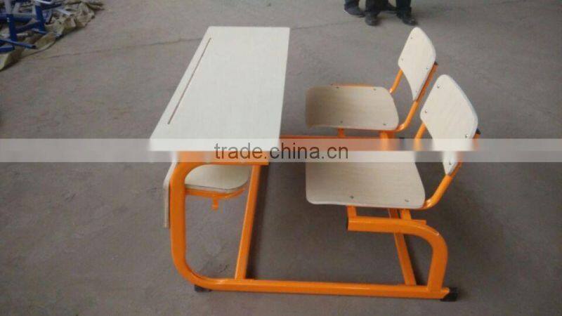 2016 new modern design hot selling double plywood Connected school set
