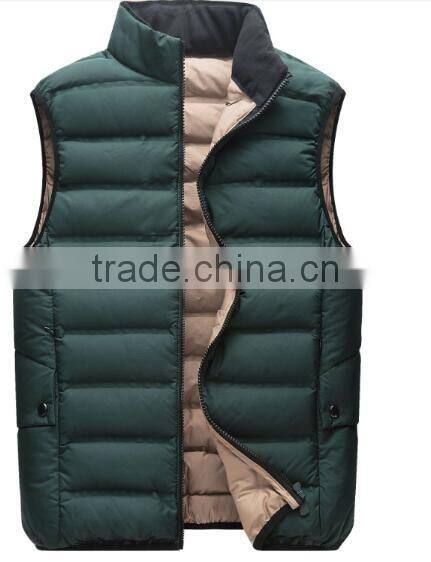 2016 man Winter Down Vest with Factory Price