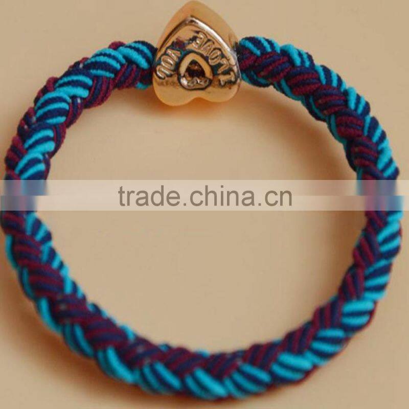 Candy Color Heart Hair Rope Elastic Hairbands