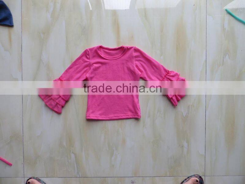 XF-111 wholesale cotton child various colors Long Sleeve TOP Clothing 2016