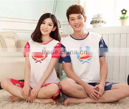 2015 wholesale couple cotton lounge set