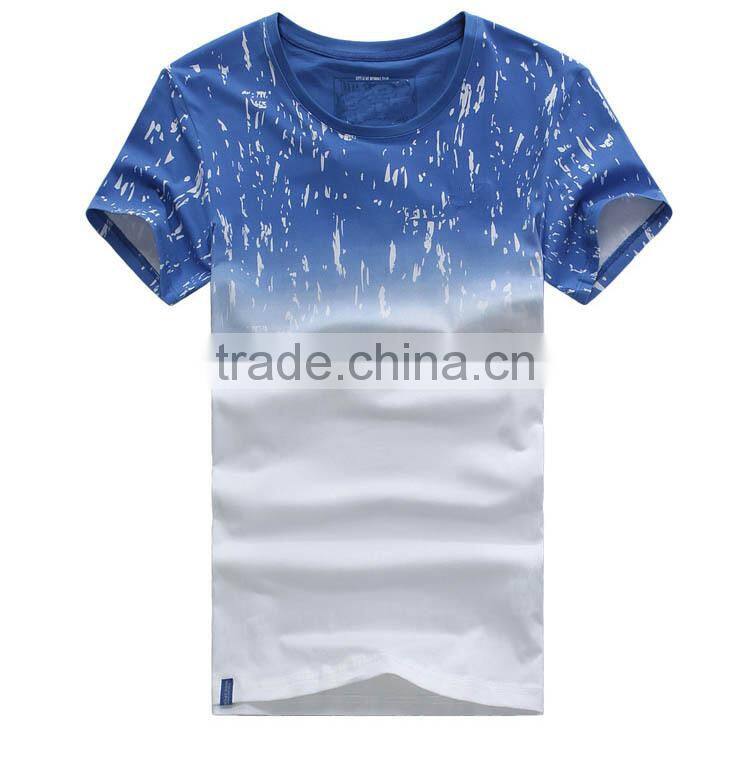 2015 hot sale 100% cotton mens short sleeve sport t-Shirt high quality S-1