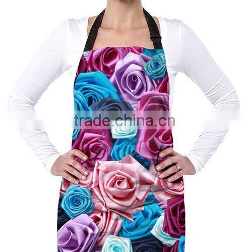 Unisex cheap purple bib aprons kitchen adult bib aprons