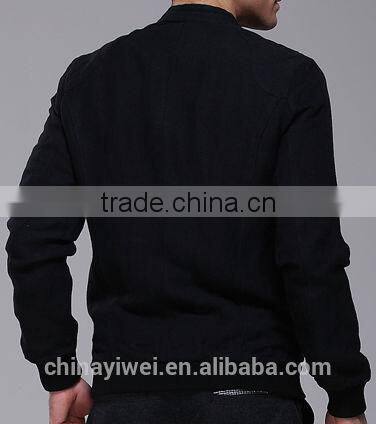 plaid linen show thin water scrubbing jacket for man