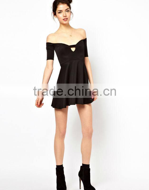 Off The Shoulder Skater Dress