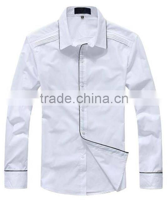 100% Cotton grey color slim fit stylish casual long sleeve fashion man Shirt