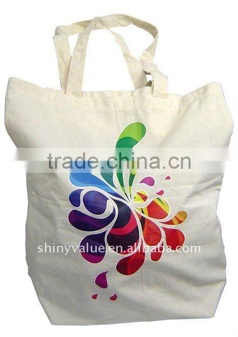 2015 Fashionable Canvas shopping bag ,Enviromental Shopping Bag