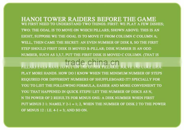 china toy manufacturer hot wholesale tower of hanoi toy in low price