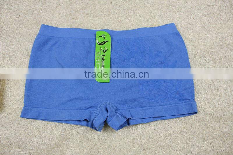 blue carry grain Women seamless underwear boxer short