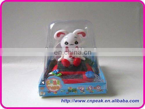 solar smile toys/solar flip flap smile nodding head novelty gift